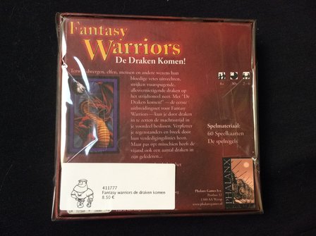  Fantasy Warriors De Draken komen! achterkant