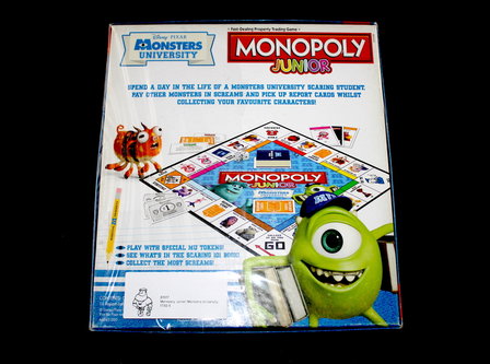 Monopoly Junior Monsters University achterkant