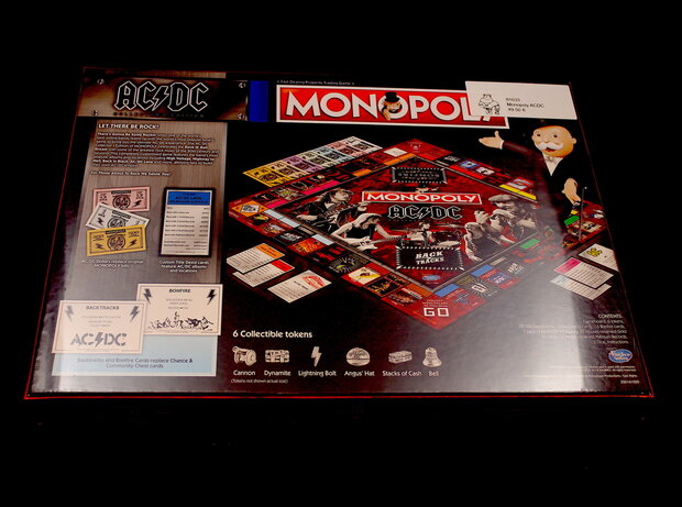 Monopoly AC/DC (EN) achterkant