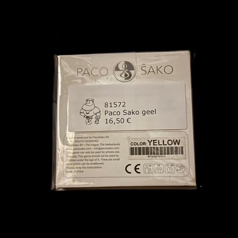 Paco Sako geel Spellenreus