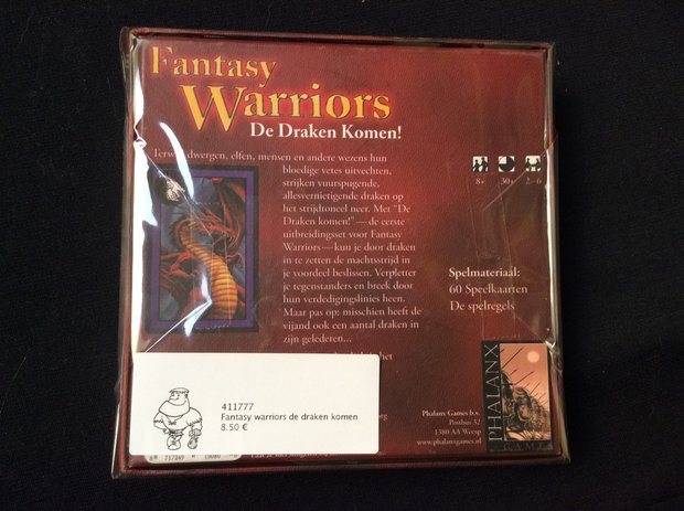  Fantasy Warriors De Draken komen! achterkant