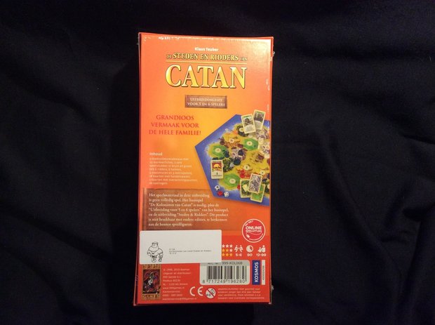De Kolonisten van Catan - Steden en Ridders van Catan 5/6 Spelers Uitbreiding achterkant